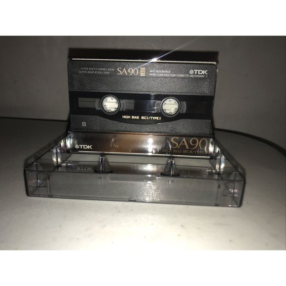 Lot of 2 TDK SA 90 Blank Audio Cassette Tapes 90min High Bias Type II New Sealed - Picture 2 of 11